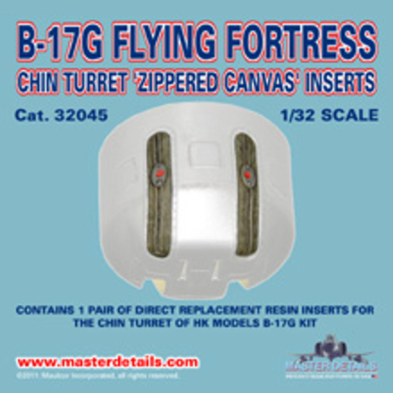 32045 - B-17G Chin Turret Inserts